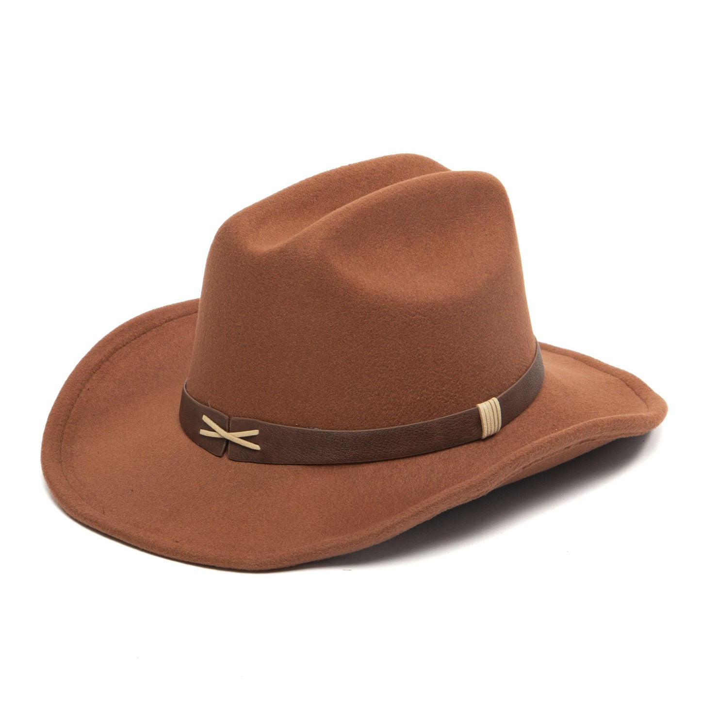 Nino - Kids Cattleman's Crease Cowboy with Contrast X Stitching
