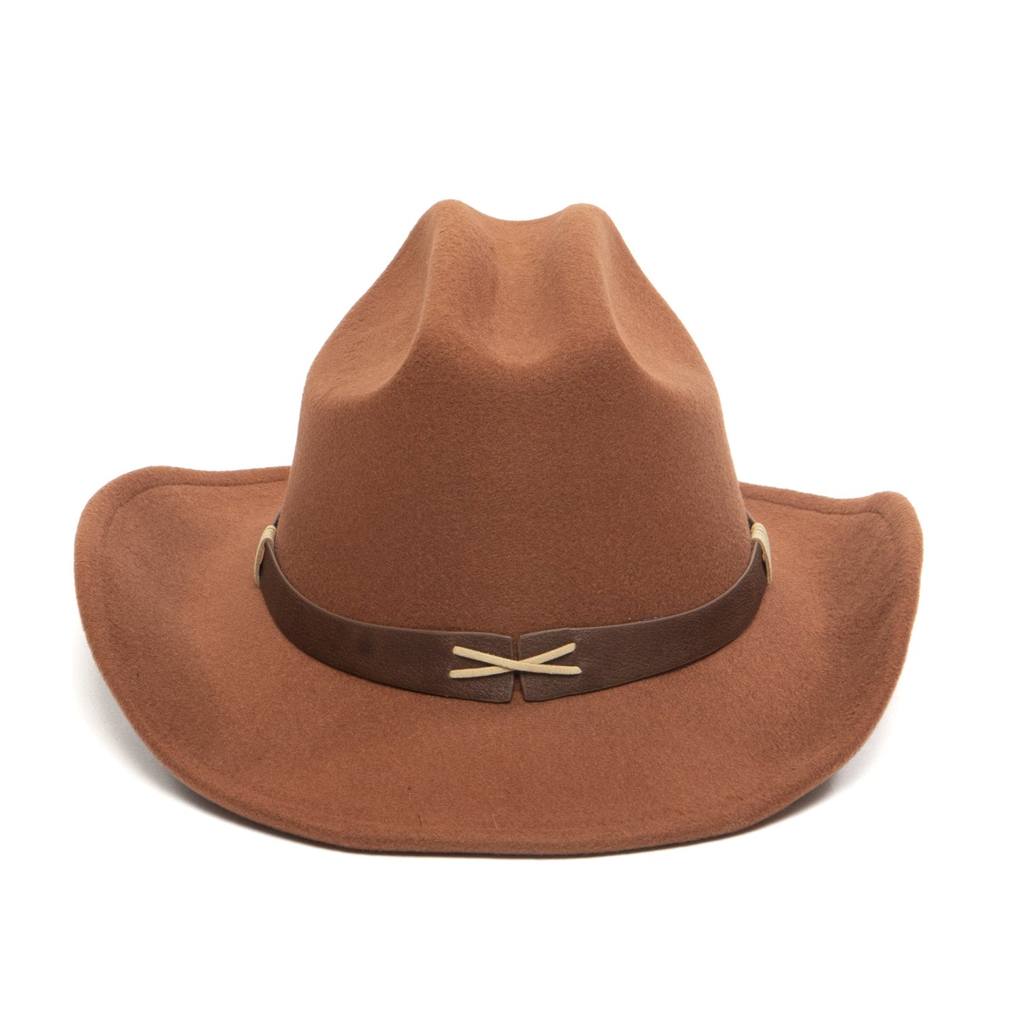 Nino - Kids Cattleman's Crease Cowboy with Contrast X Stitching