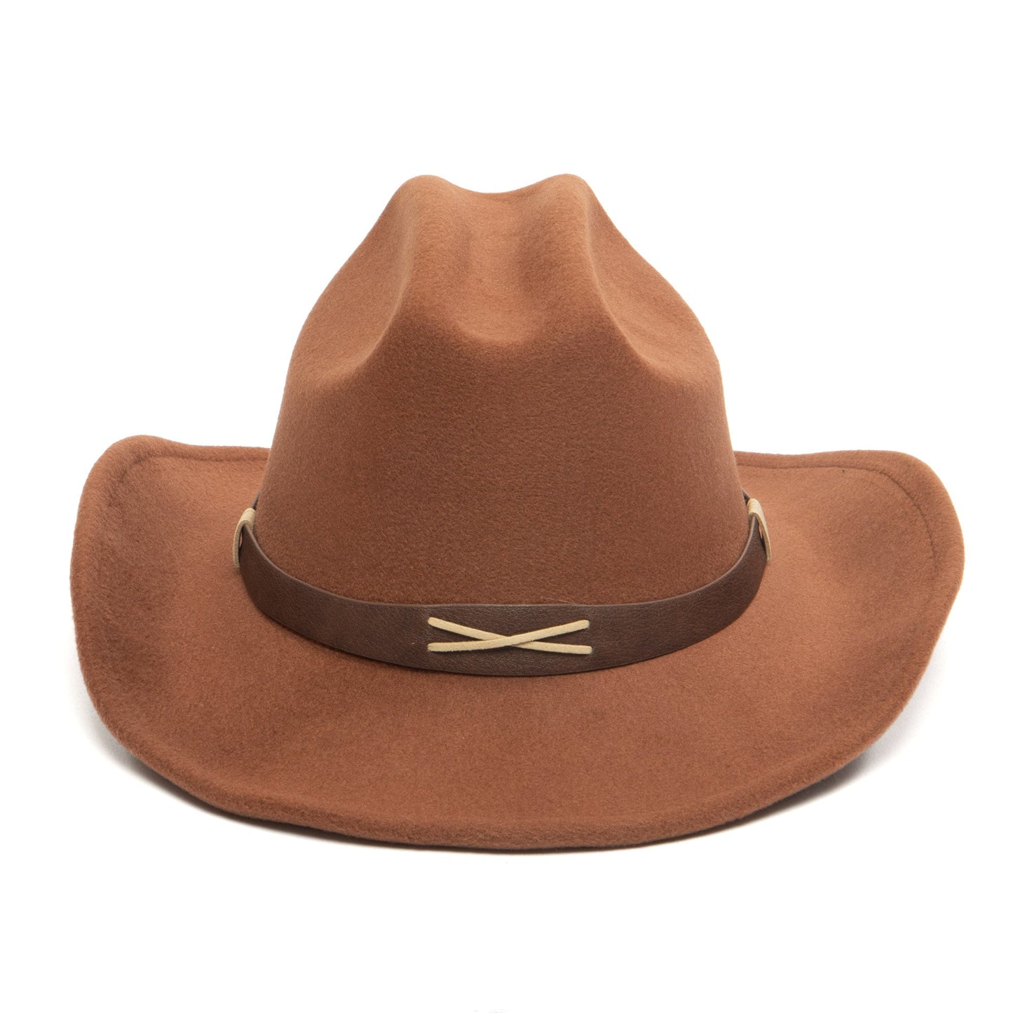 Nino - Kids Cattleman's Crease Cowboy with Contrast X Stitching