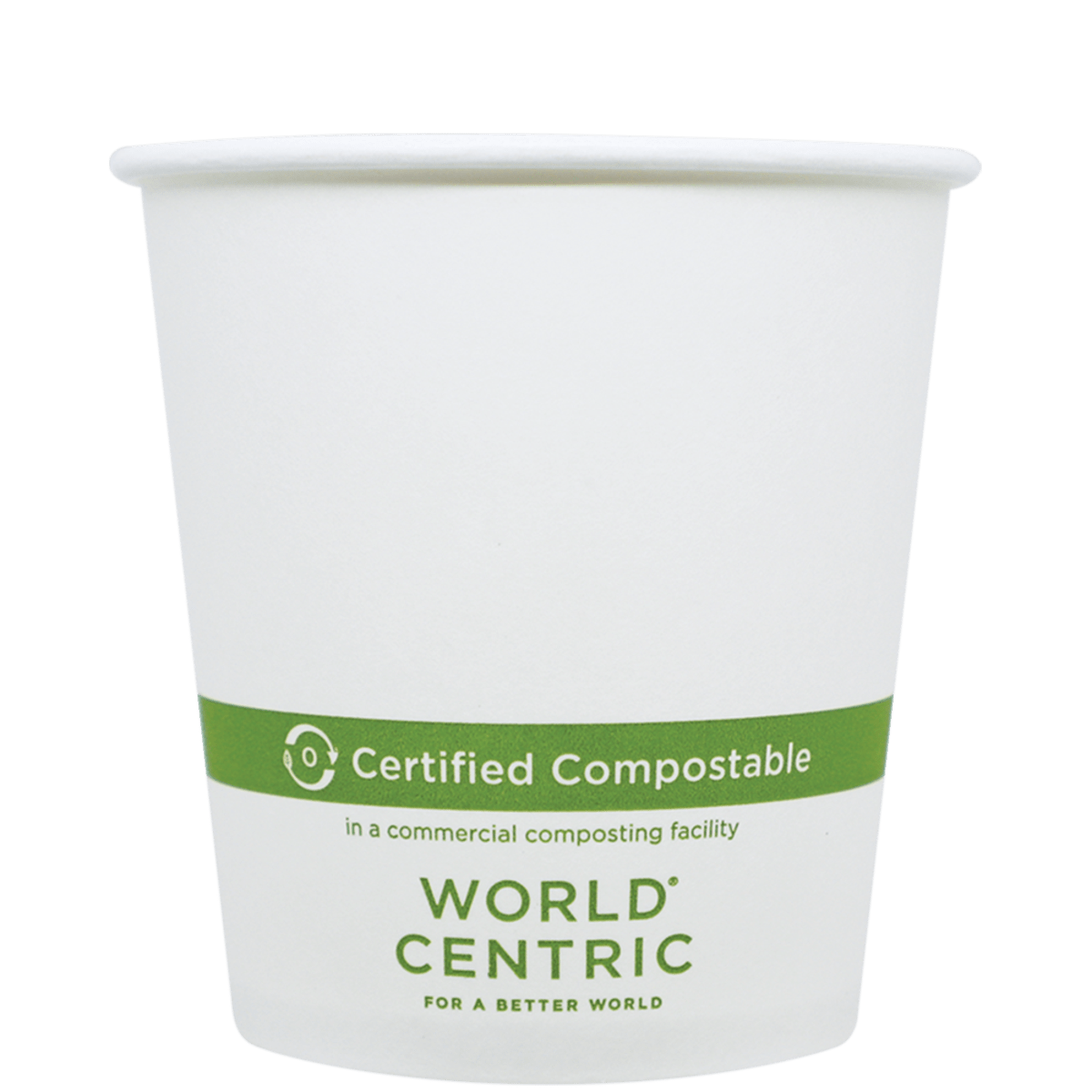 World Centric 10 oz FSC Paper Hot Cup - White (QTY 1000), SKU CU-PA-10