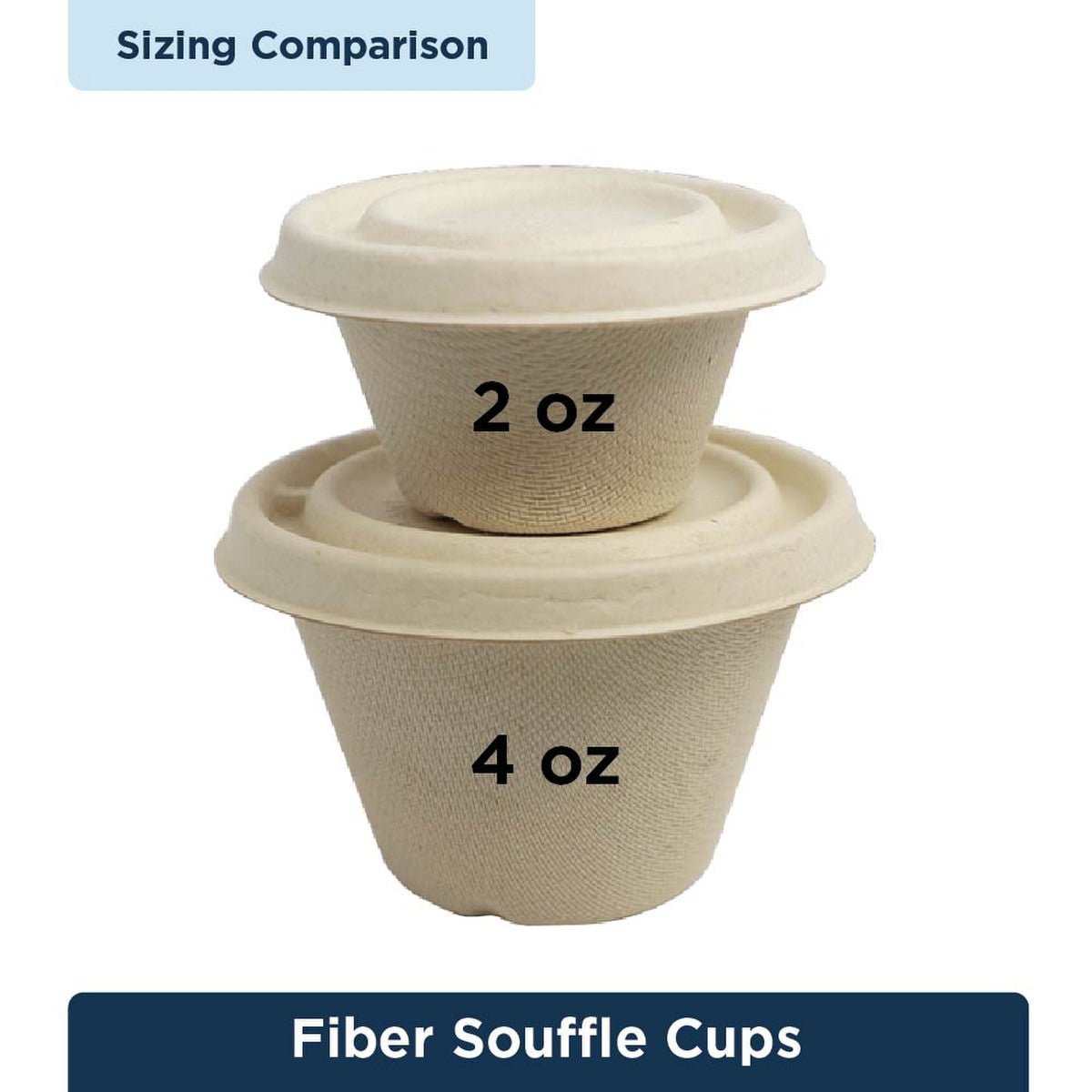World Centric Fiber Soufflé Cups 2 oz Compostable (QTY 2000), SKU CU-SC-2N-LFP