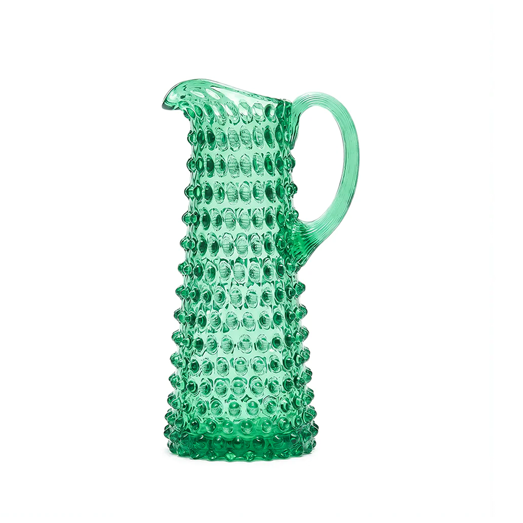 Hobnail Jug - Tall - Capri Sea