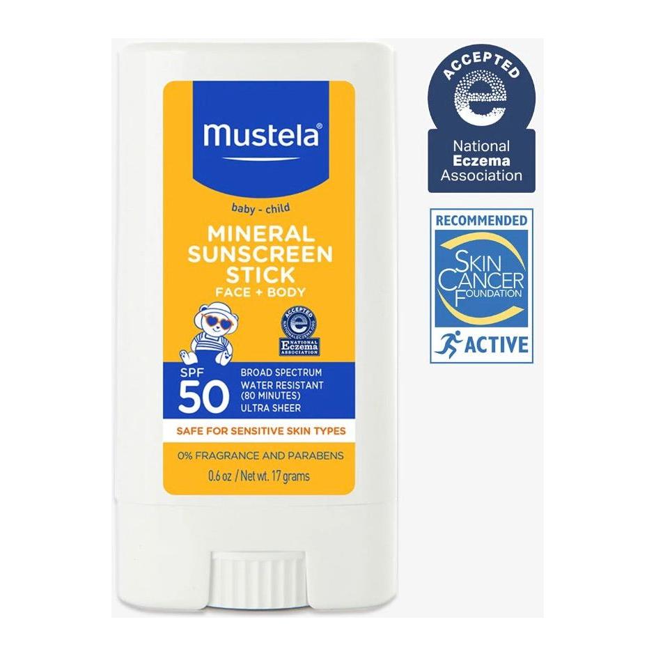 Mustela Mineral Sunscreen Stick for Face&Body - 0.6 fl oz
