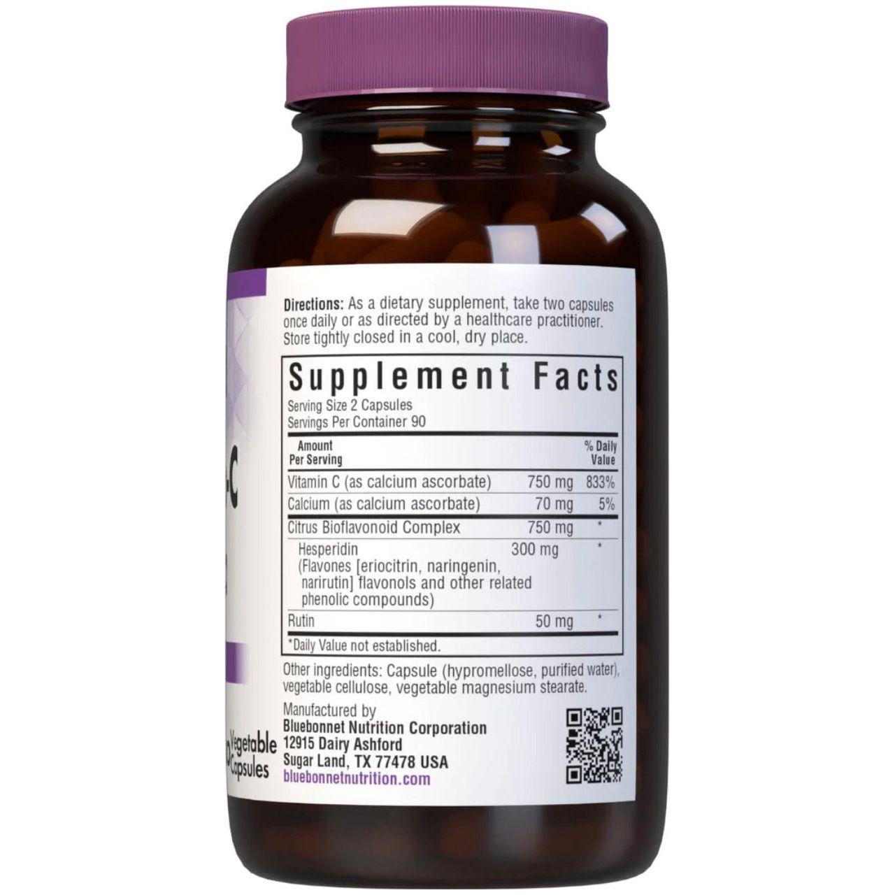 Bluebonnets Mega Bio-C Formula, 180 Vegetable Capsules