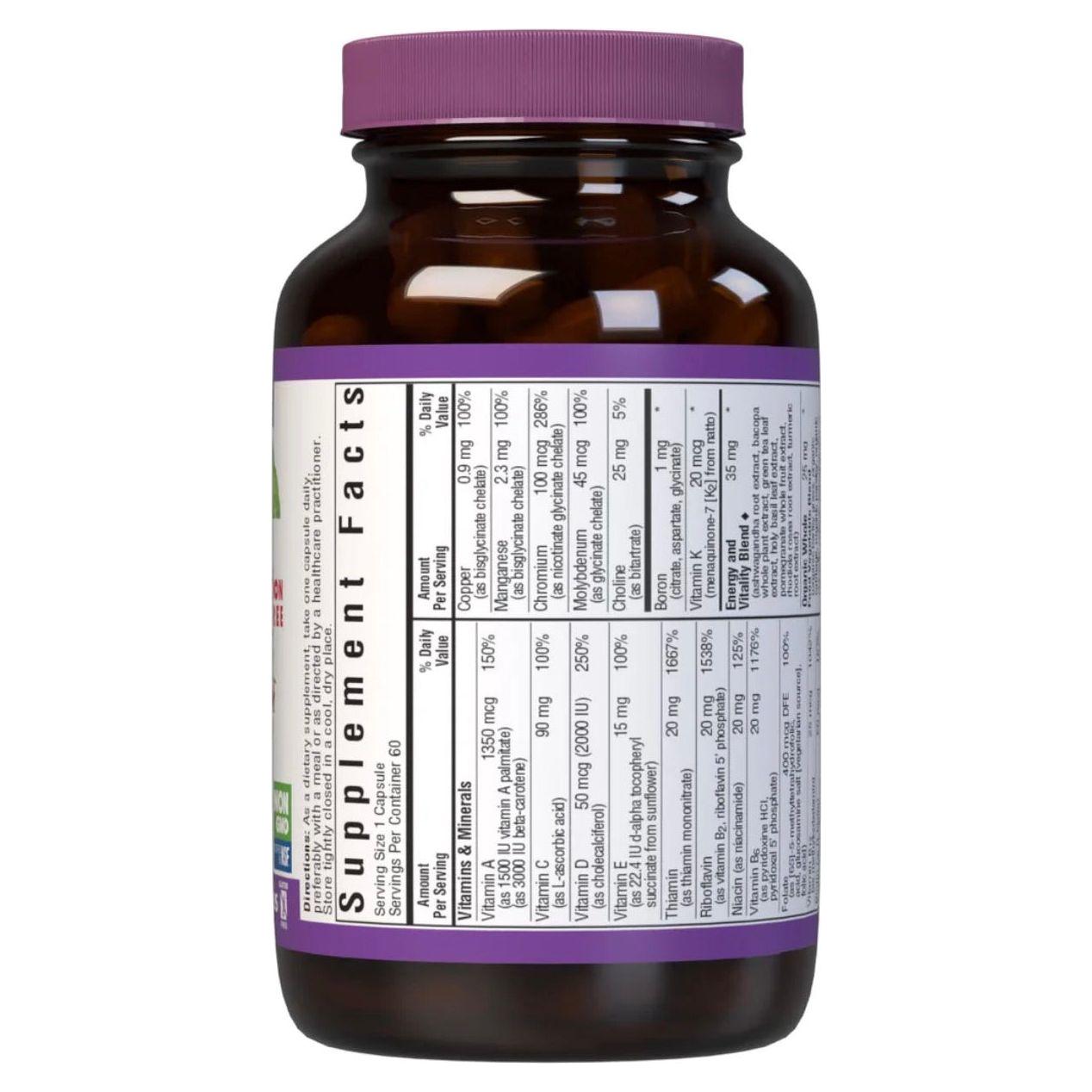 Bluebonnet Nutrition  Maxi One Iron Free Formula  60 Caplets