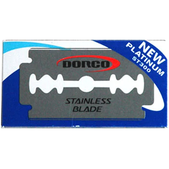 Dorco New Platinum ST300 Double Edge Razor Blades - 10x10 Pack