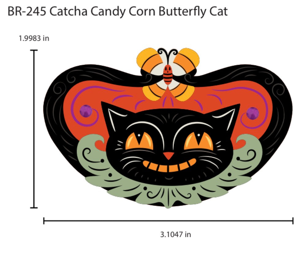 Catcha Candy Corn Brooch by Johanna Parker x Lipstick & Chrome