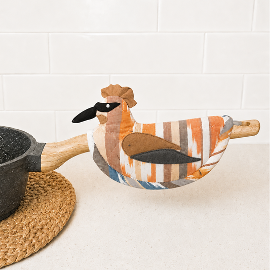 Cedar Waxwing Pot Holder