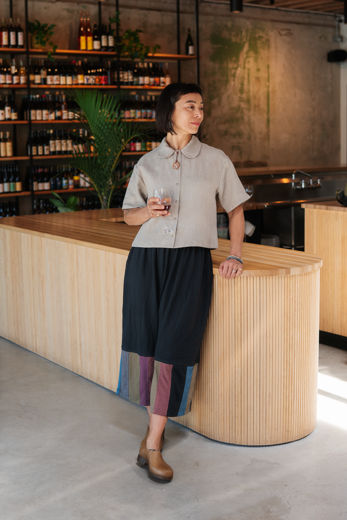 Ruthie Top (Updated) in Pebble