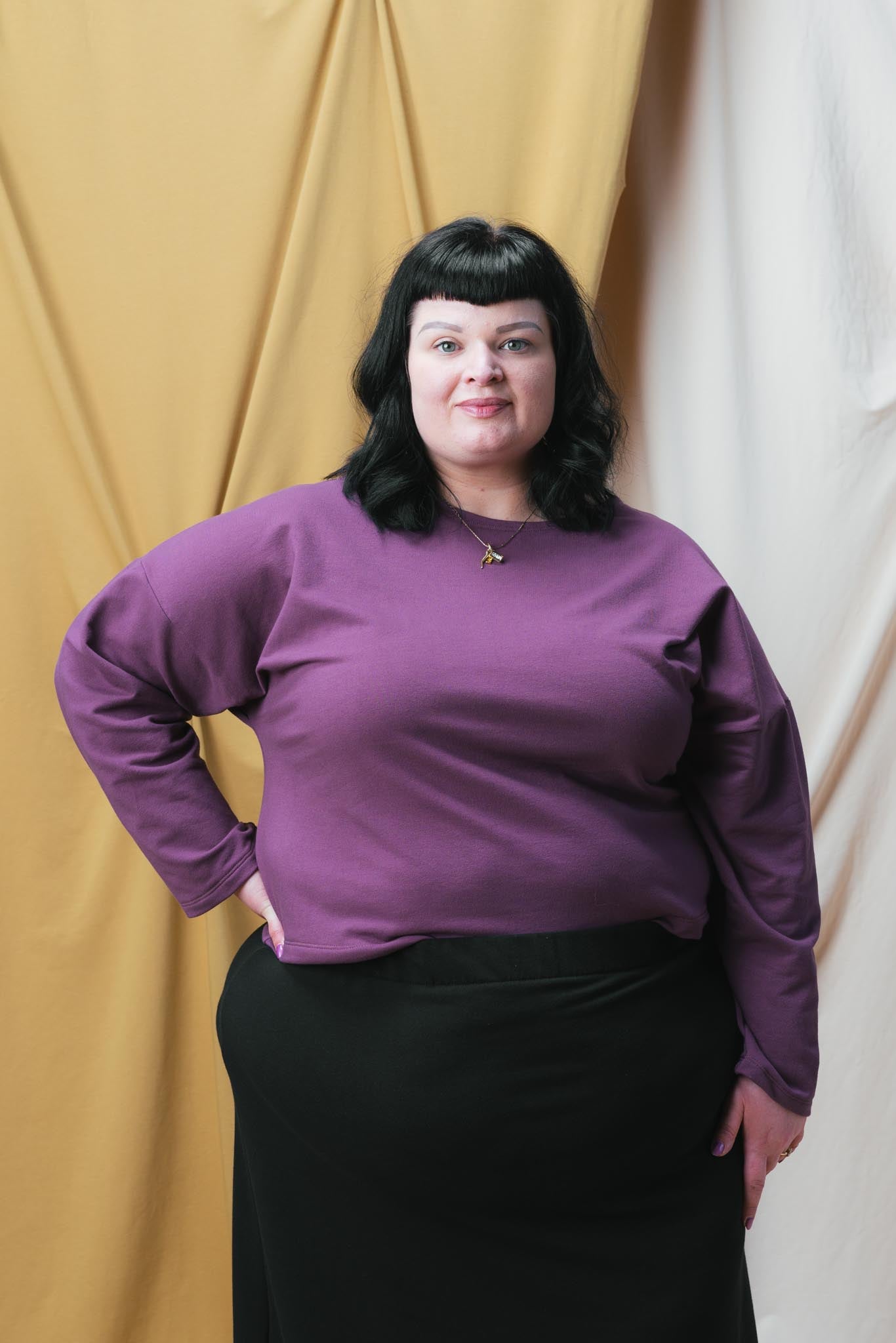 Christine Top in Plum