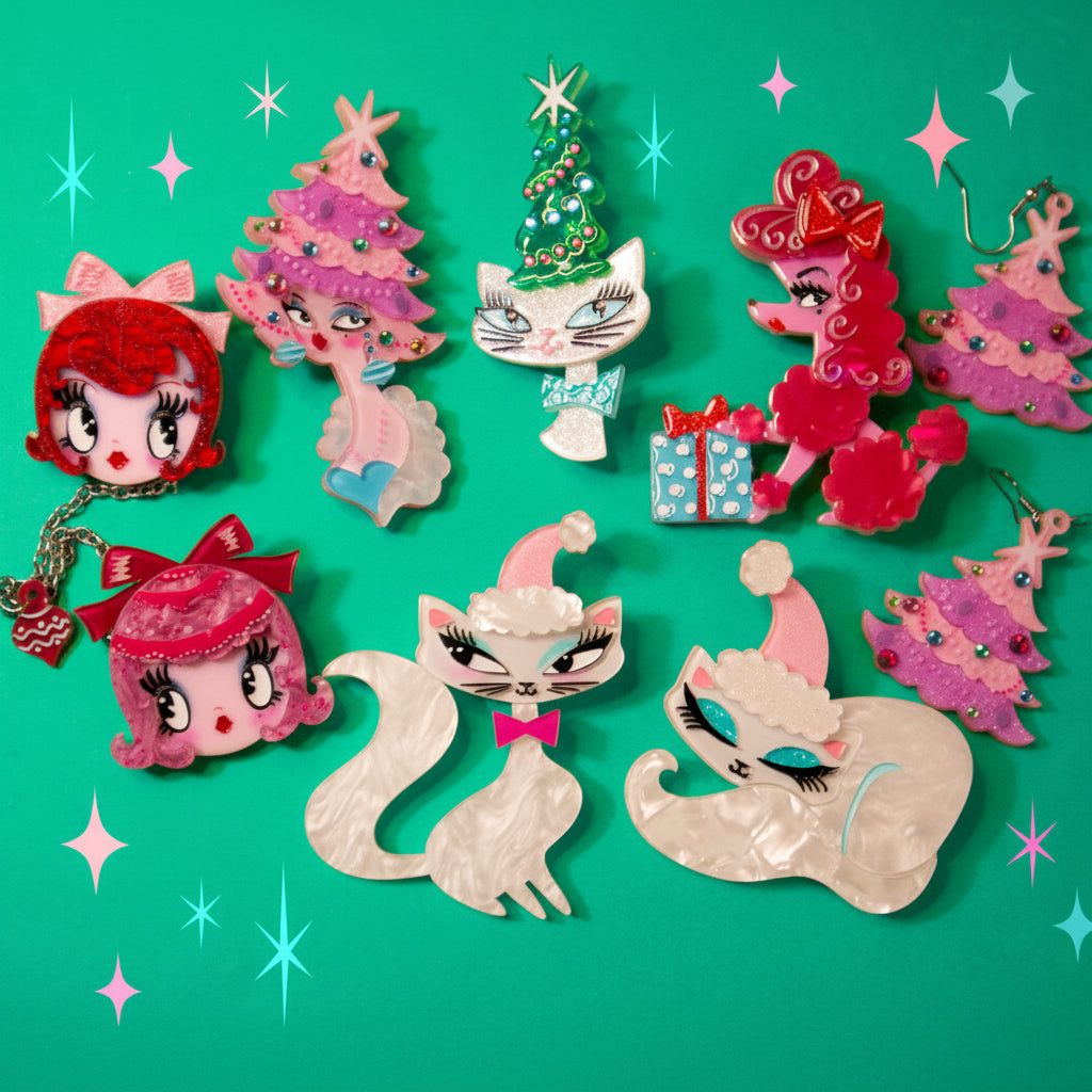 Lottie Dolly Mini Brooch by Miss Fluff x Lipstick & Chrome