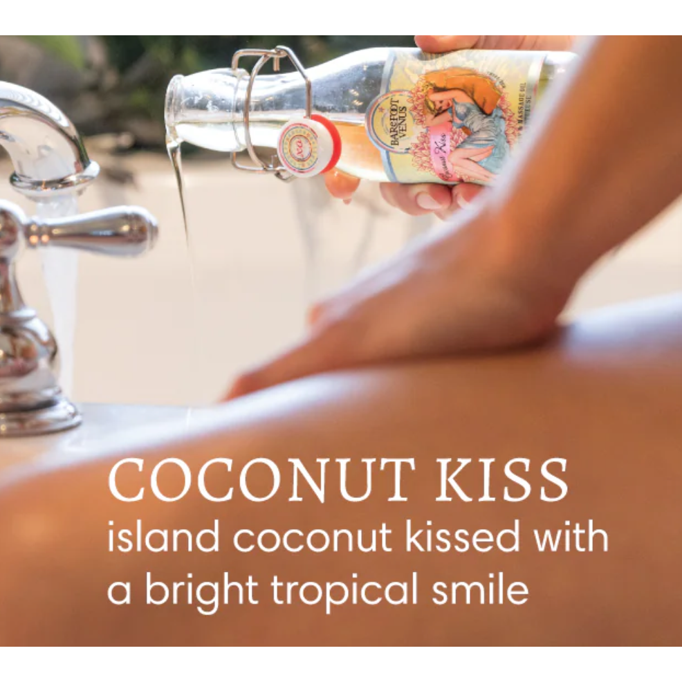 Coconut Kiss Bubble Bath – Tropical Coconut | Oat Oil & White Tea | 4oz Amber Bottle
