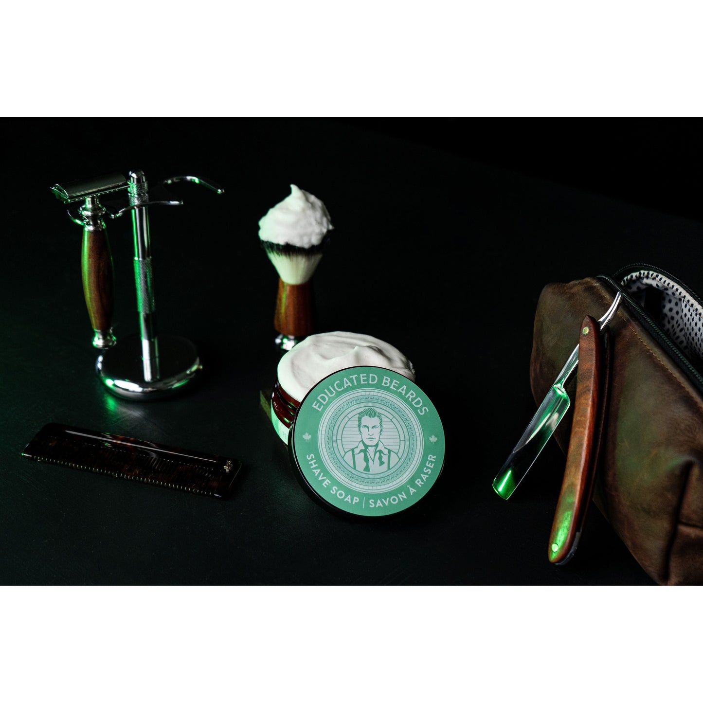 Educated Beards Peppermint & Cedarwood Shave Soap 4 oz