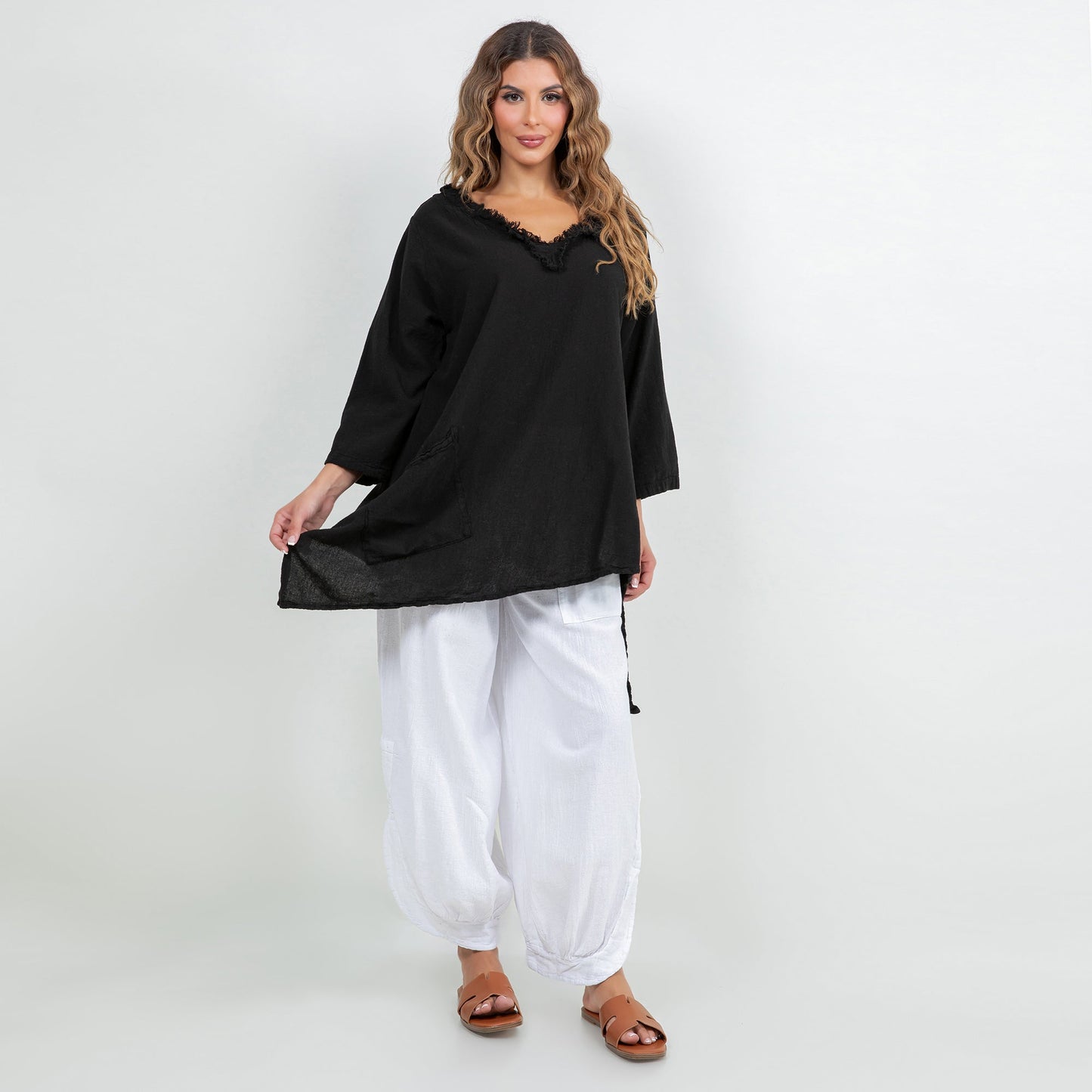 Zoe Top - Looser Fitting Comfort 100% Cotton Gauze