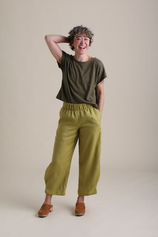 Crescent Moon Pants in Citrus