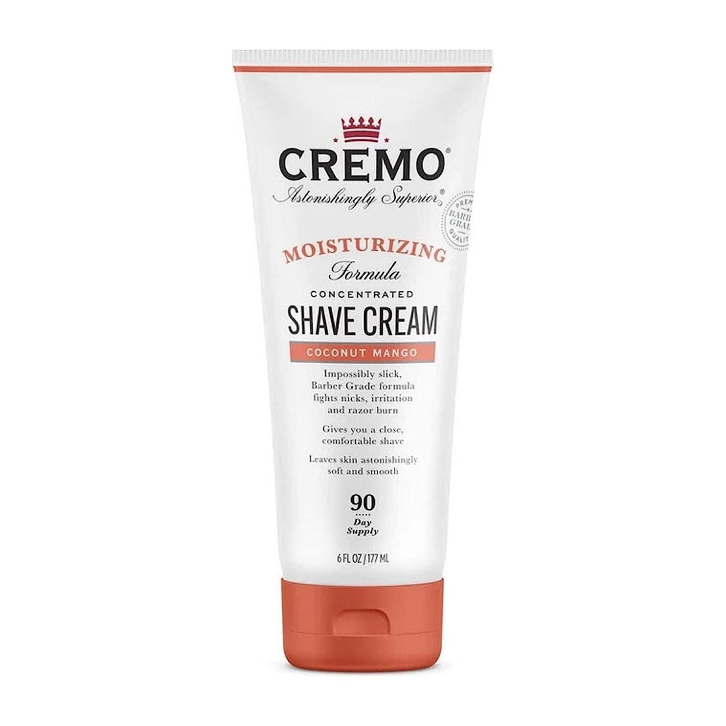 Cremo Moisturizing Shave Cream Coconut Mango 6 Oz