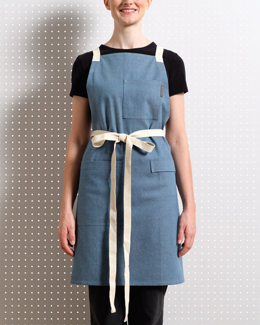 Crossback Apron - Solid Twill