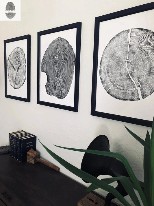 Set of 3, Utah Art, Alaska Art, Ohio State Art, Mulberry Tree, Cedar Tree, Wood Slice Wall Art
