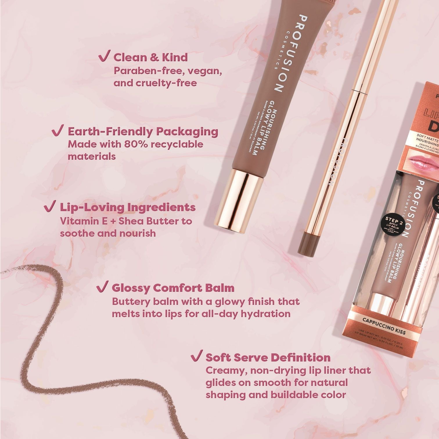 Lip Treat Duo Soft Matte Creamy Lip Liner & Nourishing Glowy Lip Balm - Osadia Concept Store