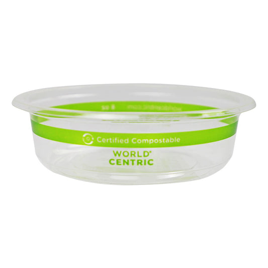 World Centric 8 oz Round Deli, Clear (QTY:1000)