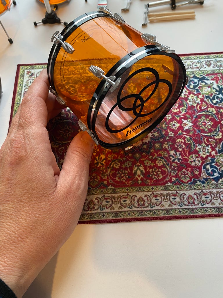 Vintage Drum Rug - Miniature for 1:4 Scale Drum Kit Models - Osadia Concept Store