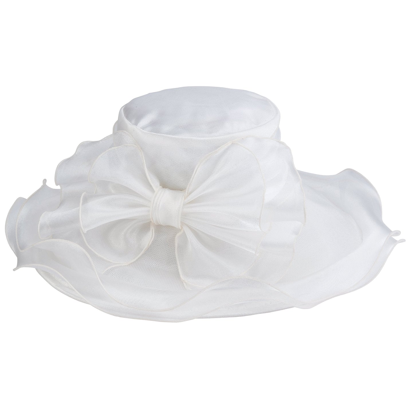 Womens Organza Bow Hat