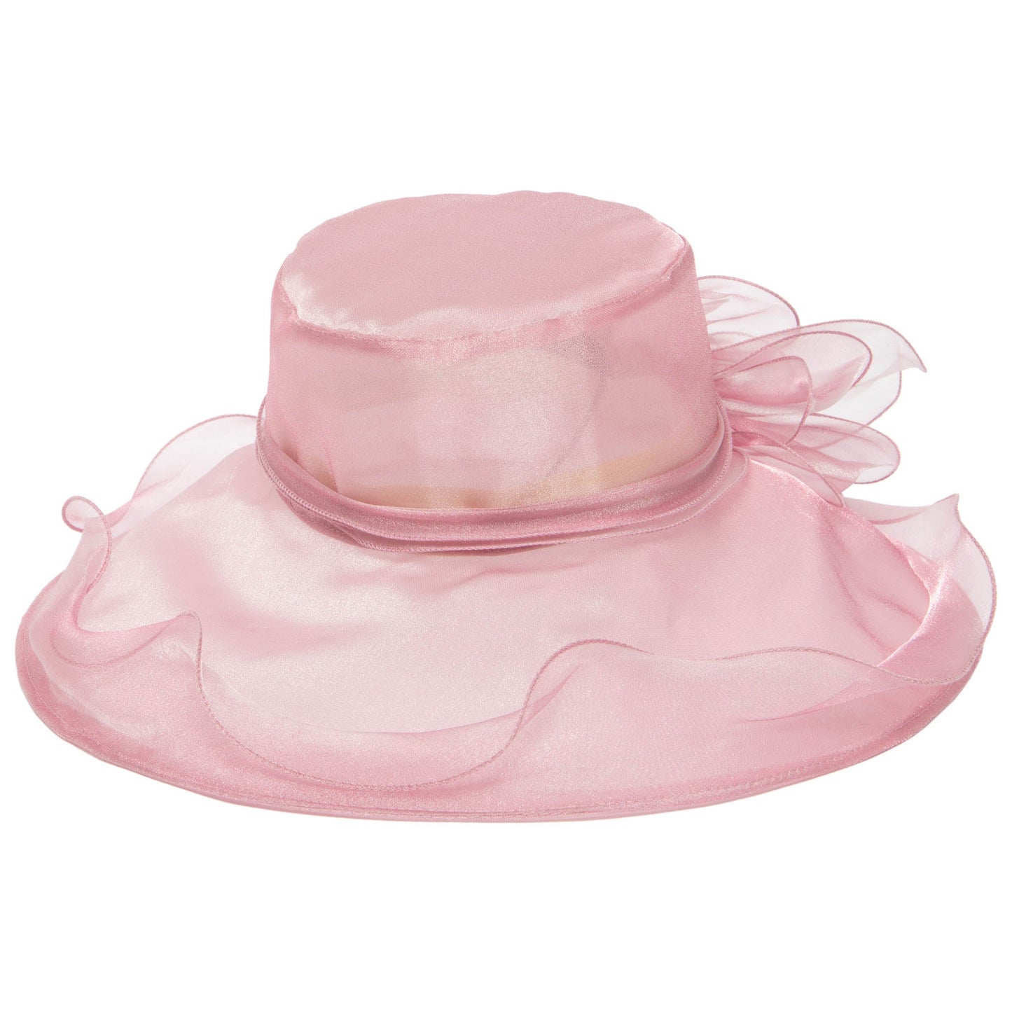 Women's Gold Organza Mesh Dress Hat (DRS1031)