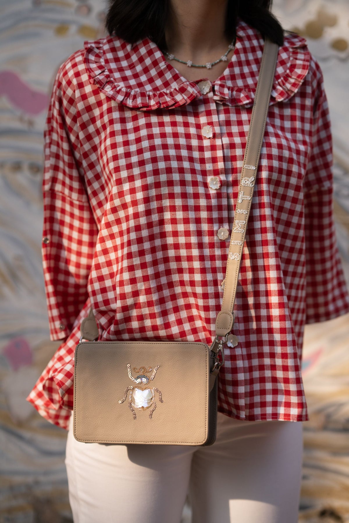 Mocha Beetle Sling Bag