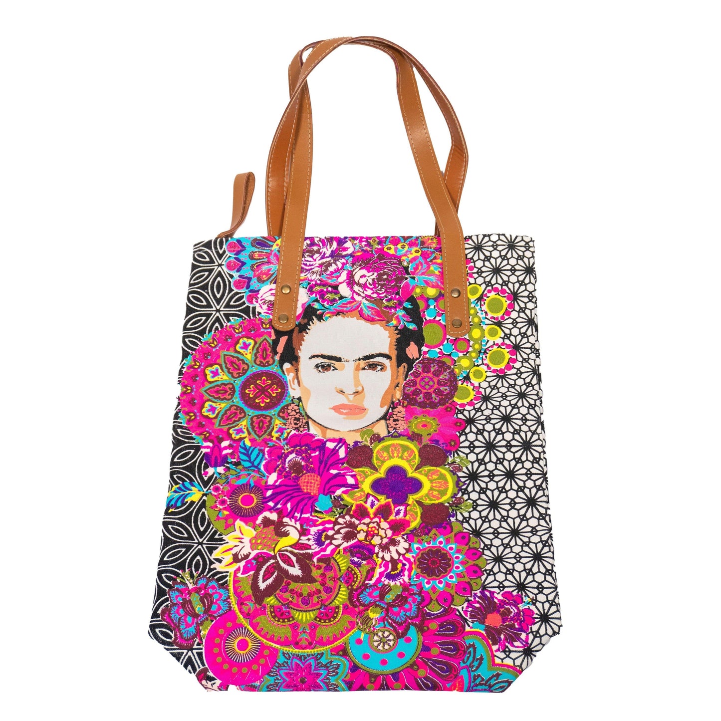 Frida Kahlo Printed Tote Bag with Zipper - Thailand