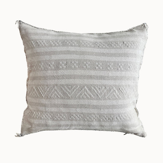 Desert Stripe Cactus Pillow |  Bone