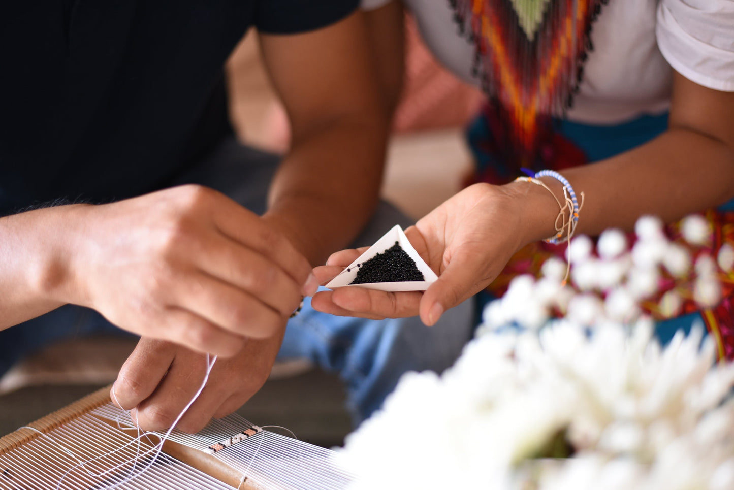 Ear Cuff Beaded Pearl