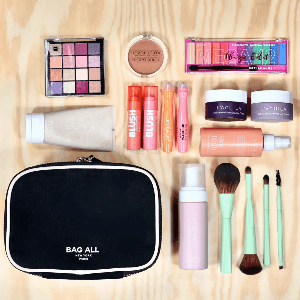 Double-Sided Makeup Case – Black
