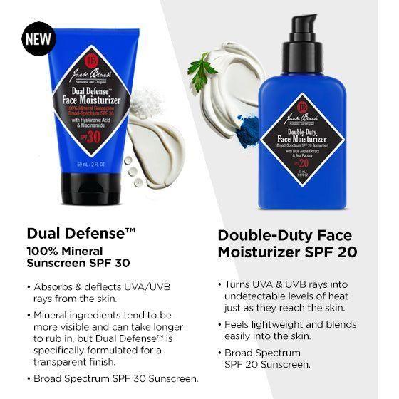Jack Black Dual Defense Face Moisturizer SPF 30 2 Oz