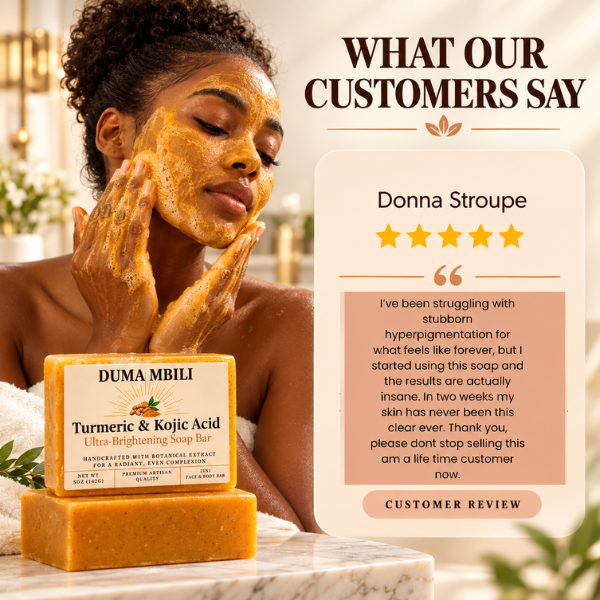 Duma Mbili Turmeric & Kojic Acid Ultra-Brightening Soap Bar