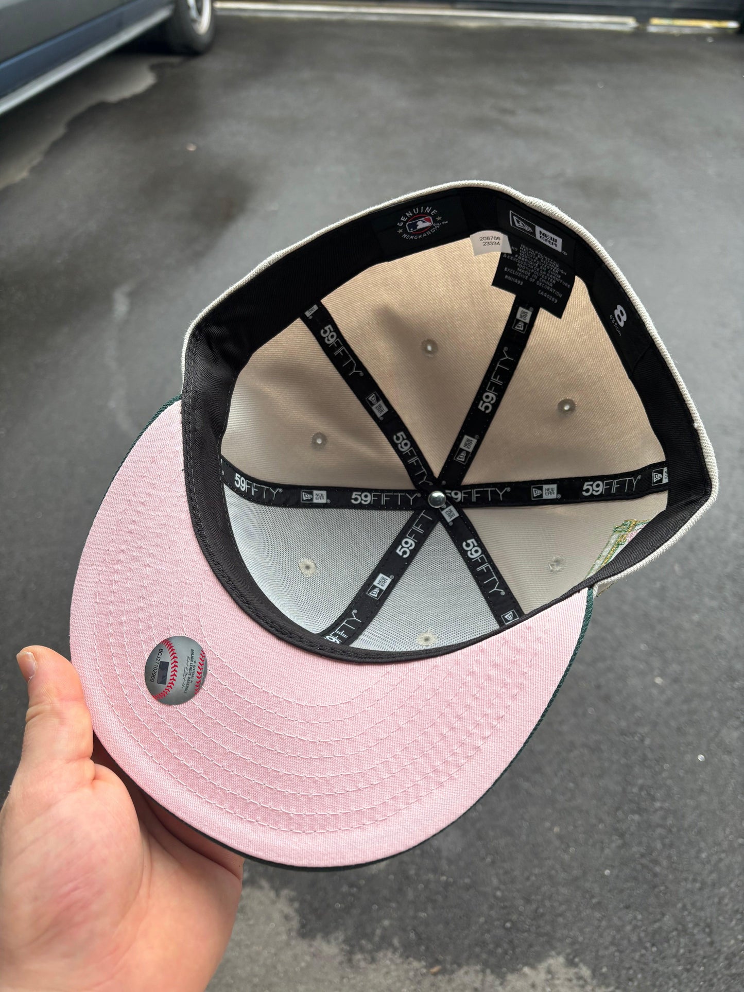 New Era 5950 La Dodgers Jackie Robinson Hat - Stone/Green