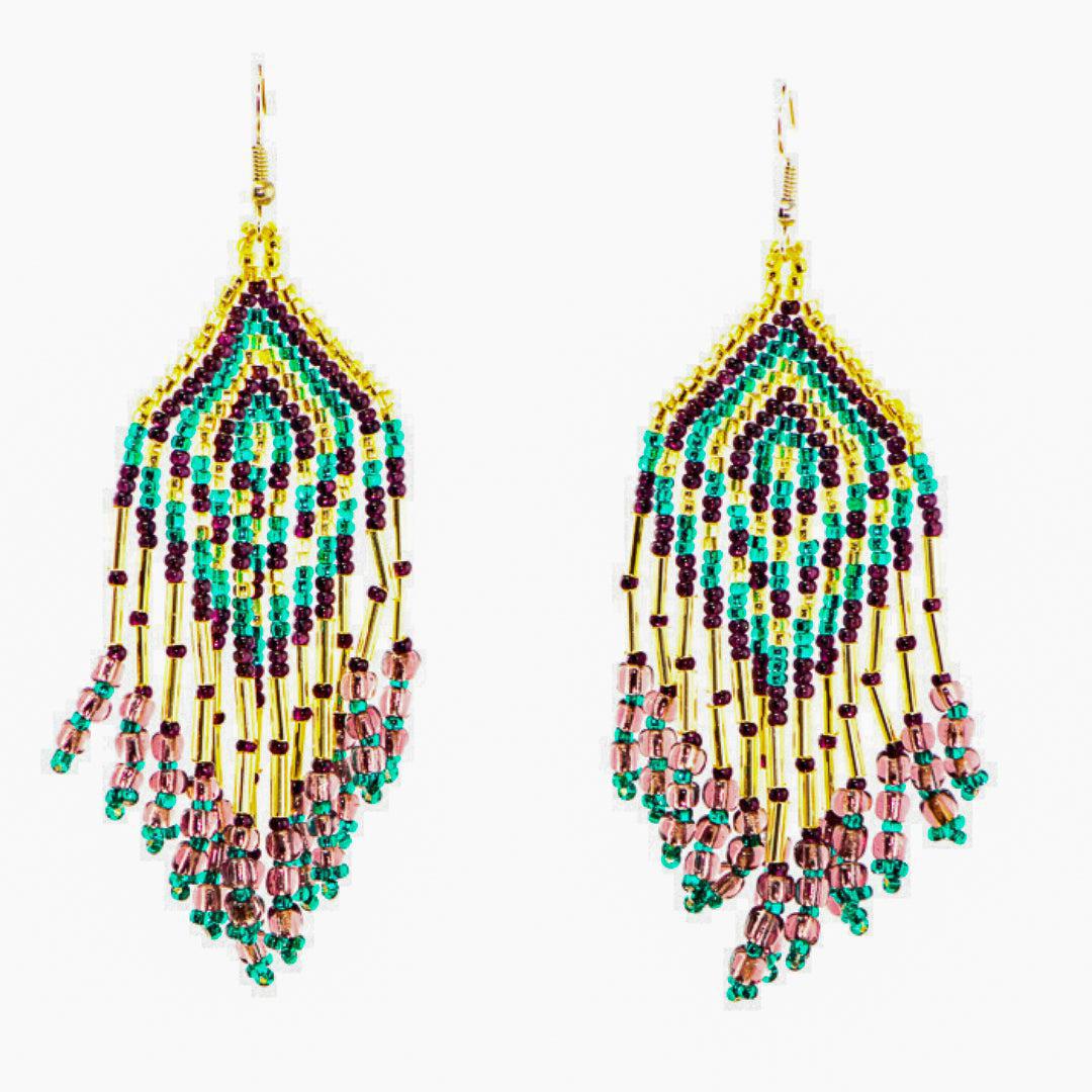 Alegria Seed Bead Earrings - Guatemala