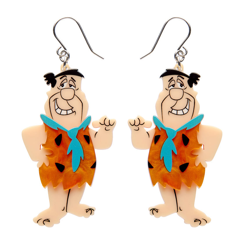 Fred Flintstone Drop Earrings by Erstwilder