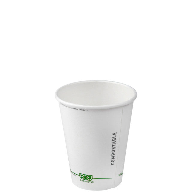 Eco-Products GreenStripe Renewable & Compostable Hot Cups - 8oz (QTY 1000), SKU EP-BHC8-GS