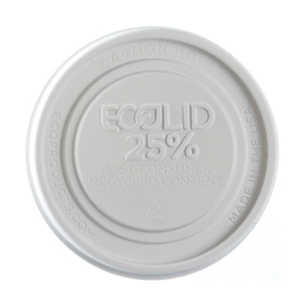 Eco-Products BlueStripe 25% Recycled Content Lid for 8 oz Food Containers (QTY 1000), SKU EP-BRSCLID-S **NOT CERTIFIED COMPOSTABLE**