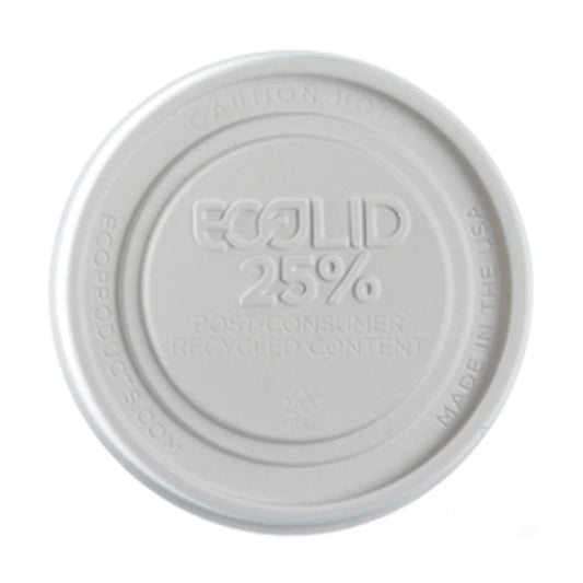 Eco-Products BlueStripe 25% Recycled Content Lid for 8 oz Food Containers (QTY 1000), SKU EP-BRSCLID-S **NOT CERTIFIED COMPOSTABLE**