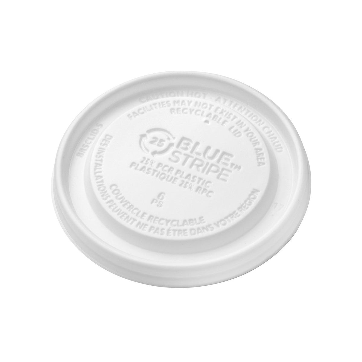 Eco-Products BlueStripe 25% Recycled Content Lid for 8 oz Food Containers (QTY 1000), SKU EP-BRSCLID-S **NOT CERTIFIED COMPOSTABLE**
