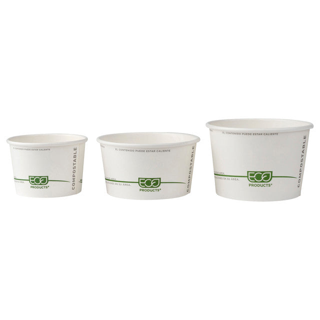 Eco-Products GreenStripe Renewable & Compostable Food Container, 16 oz, PLA-Lined (QTY 500), SKU EP-BSC16-GS