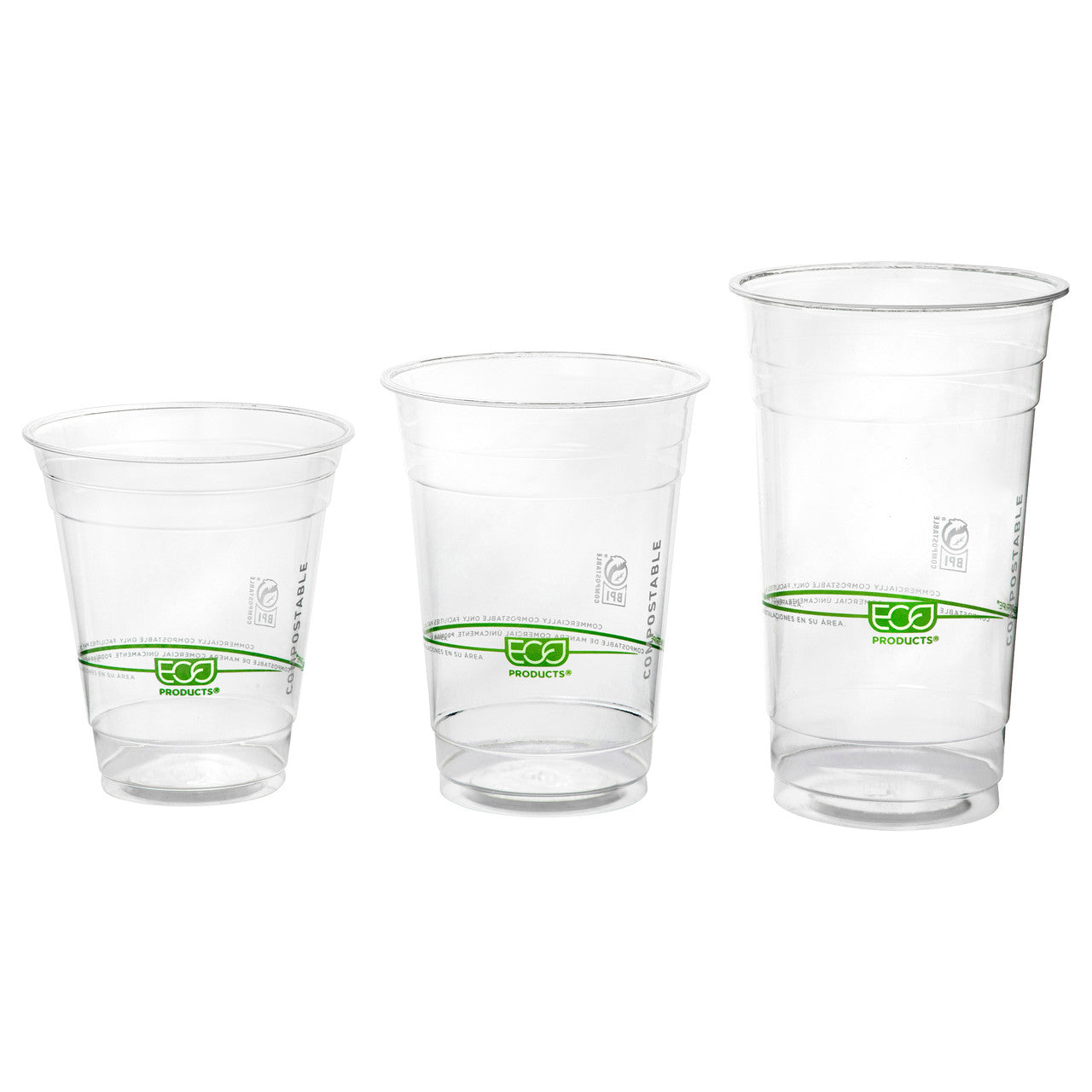 Eco-Products GreenStripe Renewable & Compostable Cold Cups 12oz (QTY 1000), SKU EP-CC12-GS