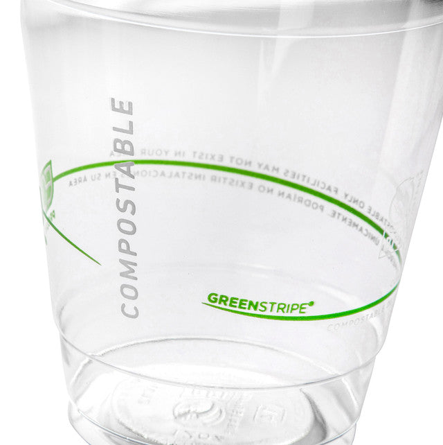 Eco-Products GreenStripe Renewable & Compostable Cold Cups 12oz (QTY 1000), SKU EP-CC12-GS
