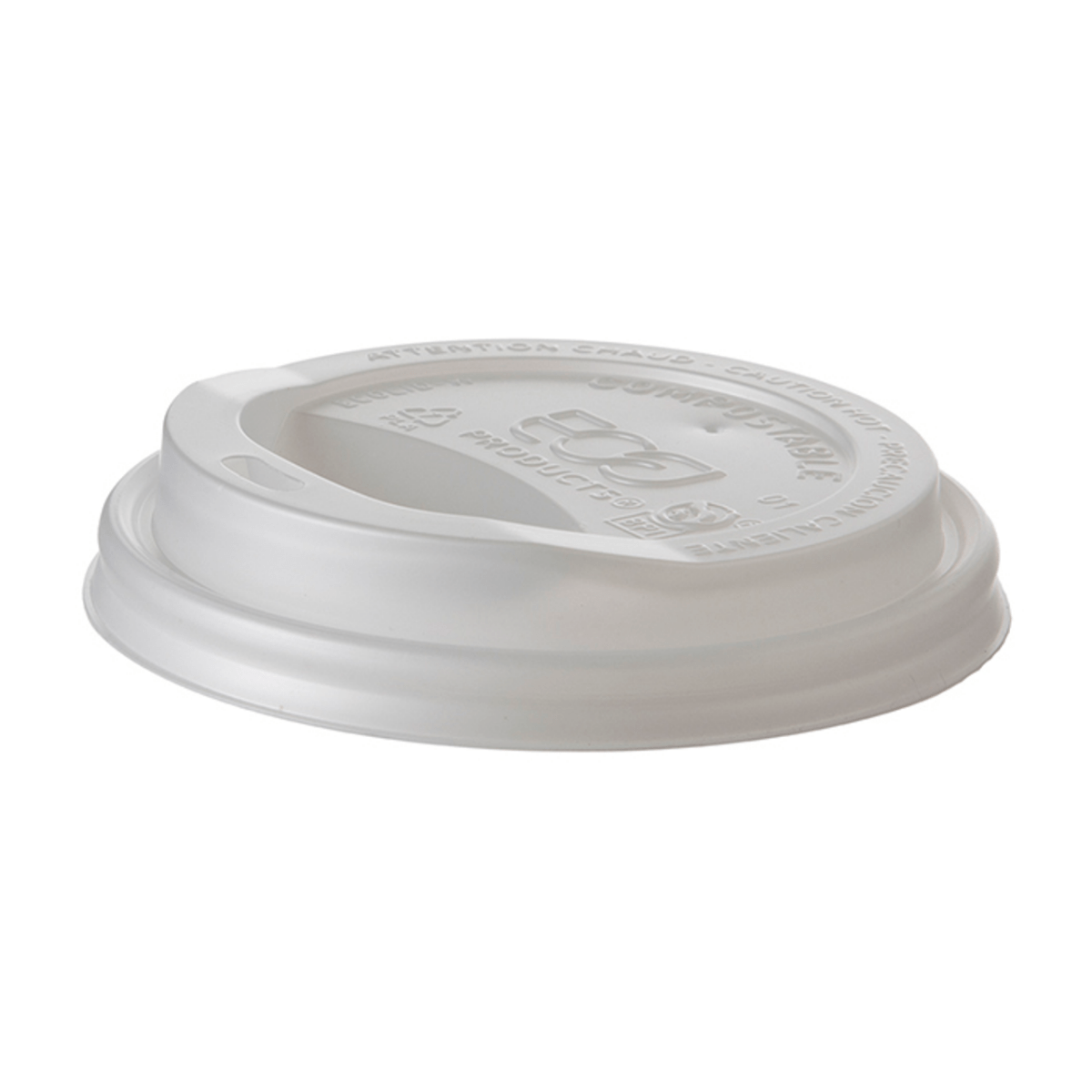 Eco-Products EcoLid Renewable & Compostable Hot Cup Lids Fits 10–20oz Cups (QTY 800), SKU EP-ECOLID-W