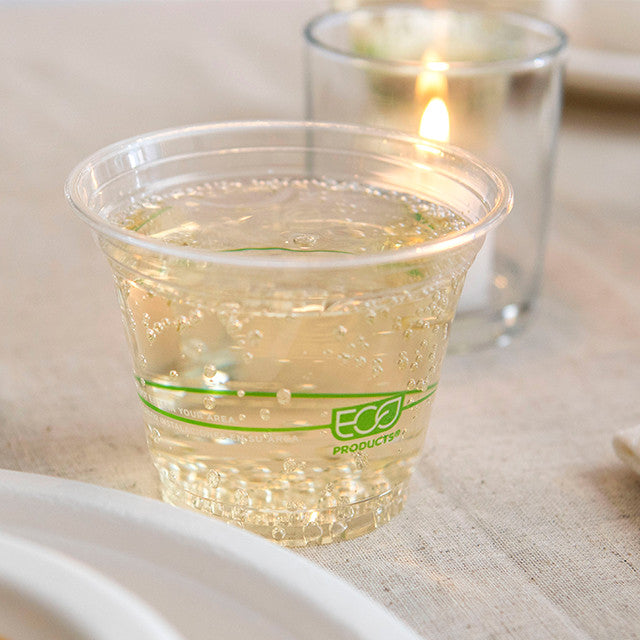 Eco-Products GreenStripe Compostable Cold Cups - 9 oz (QTY 1000), SKU EP-CC9S-GS