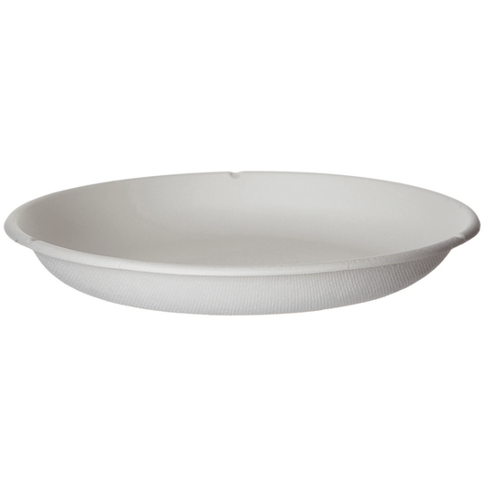 Eco-Products Vanguard WorldView Renewable & Compostable Sugarcane Take-Out Containers, 9in Round, 34oz (QTY 400), SKU EP-SCR9NFA