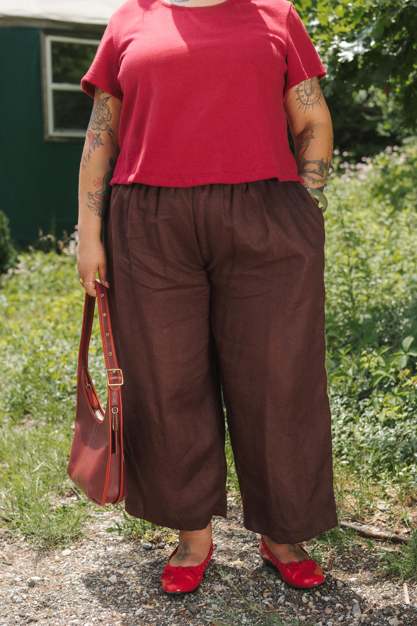 Weekend Pants (Updated) in Mulberry