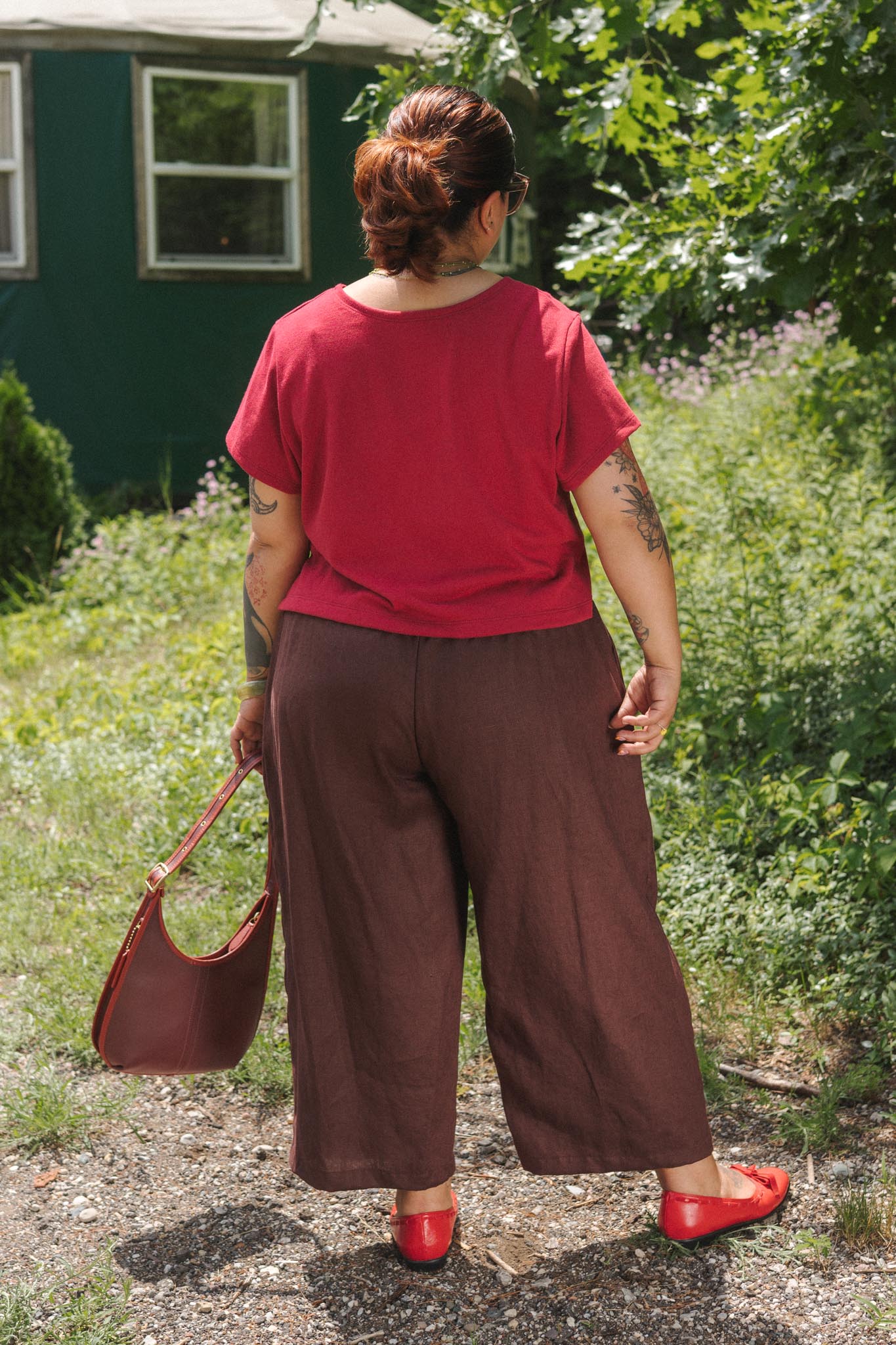 Weekend Pants (Updated) in Mulberry