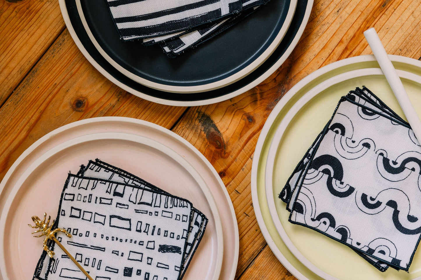 Ortega in Clairvoyant 5" x 5" Cocktail Napkin - Set of 4